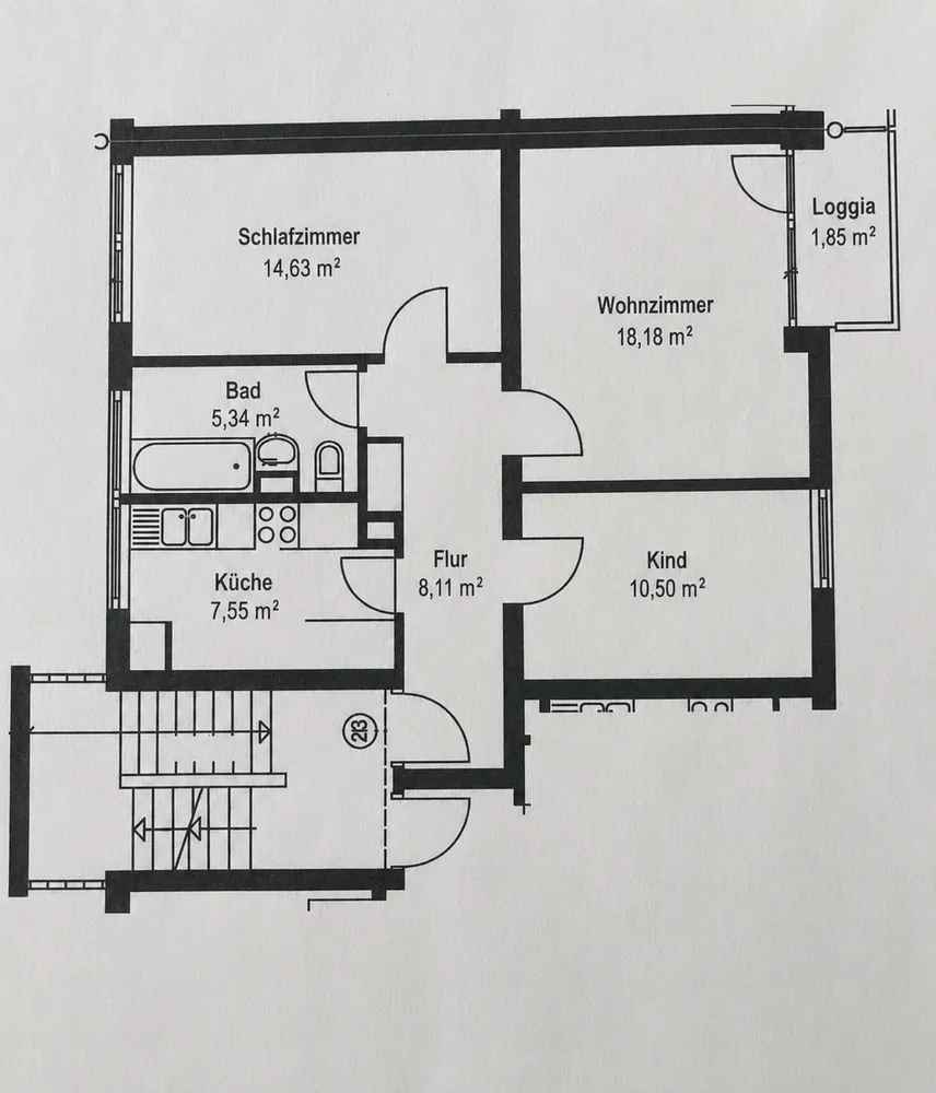 3 Zimmer Wohnung mit 64 m² in Mainz – Bild 4