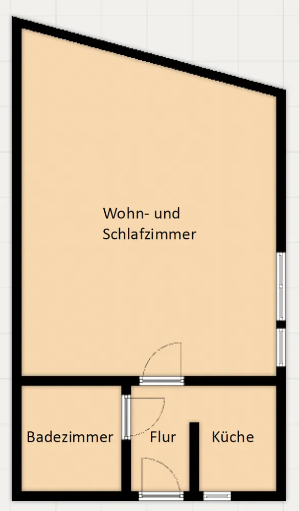 2 Zimmer Wohnung mit 22 m² in Düsseldorf – Bild 6