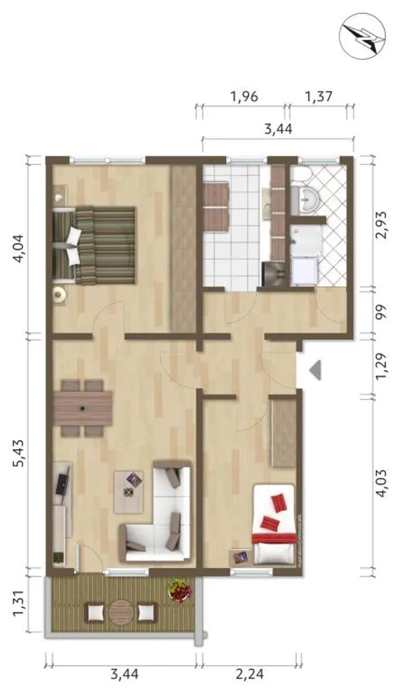 3 Zimmer Wohnung mit 60 m² in Hoyerswerda – Bild 8