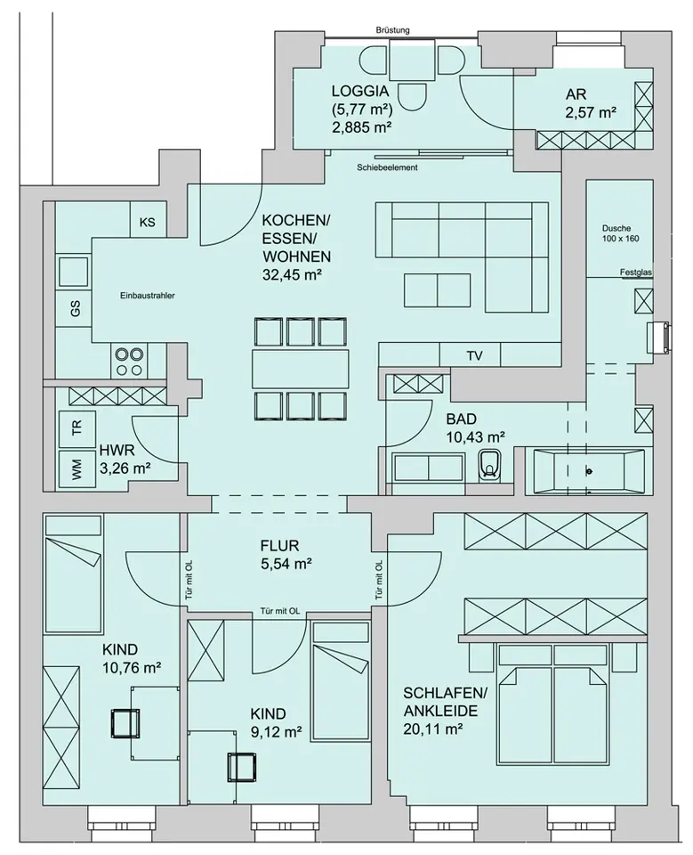 4 Zimmer Wohnung mit 97 m² in Zwickau – Bild 5