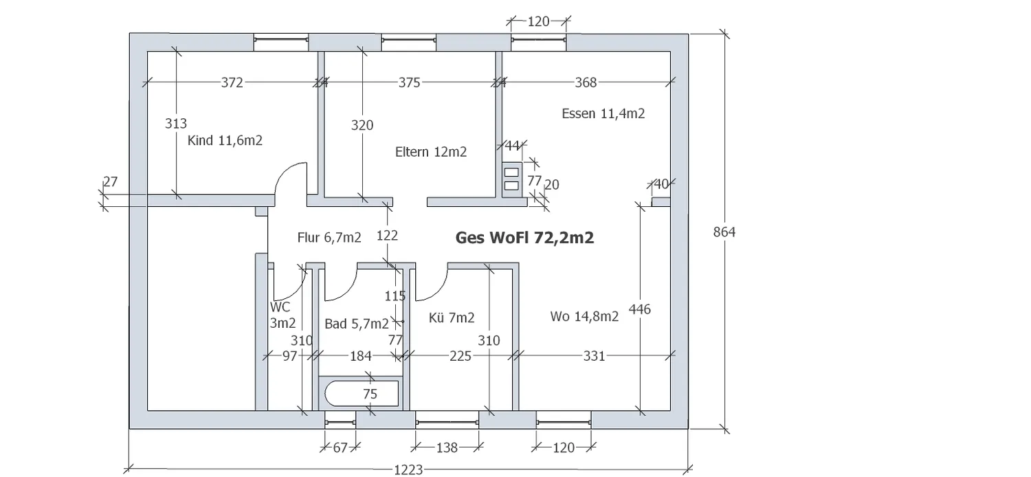 3 Zimmer Wohnung mit 71 m² in Stuttgart – Bild 4