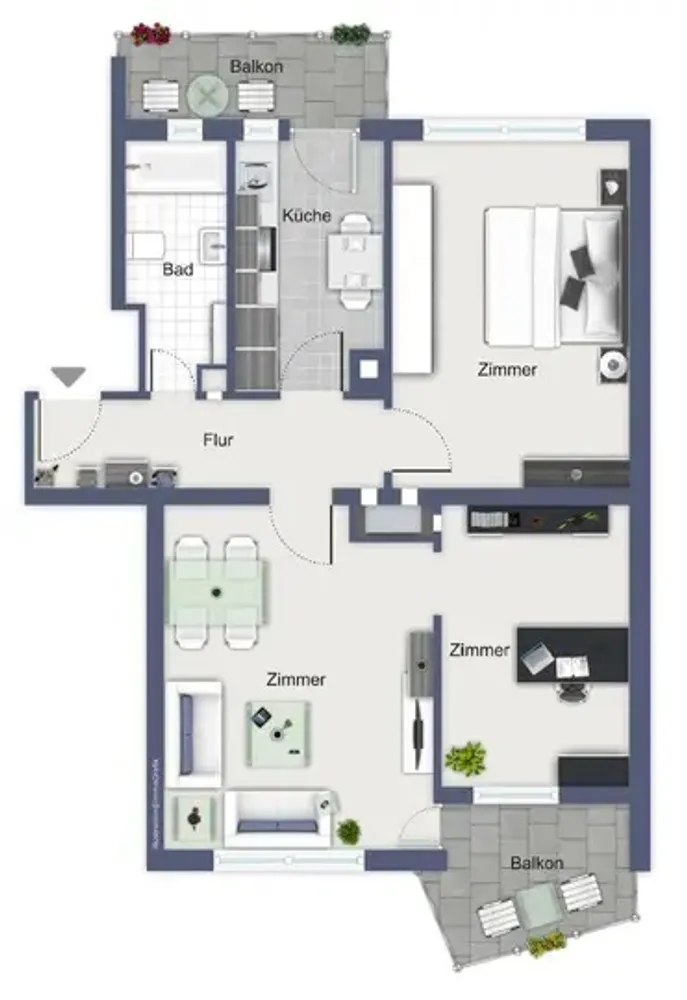 3 Zimmer Wohnung mit 65 m² in Stuttgart – Bild 3