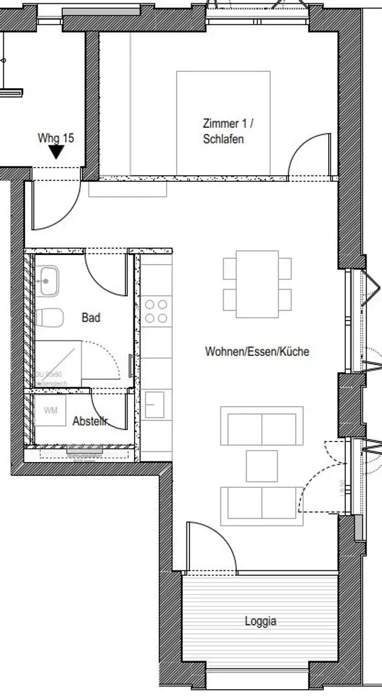 2 Zimmer Wohnung mit 53 m² in Stuttgart – Bild 2
