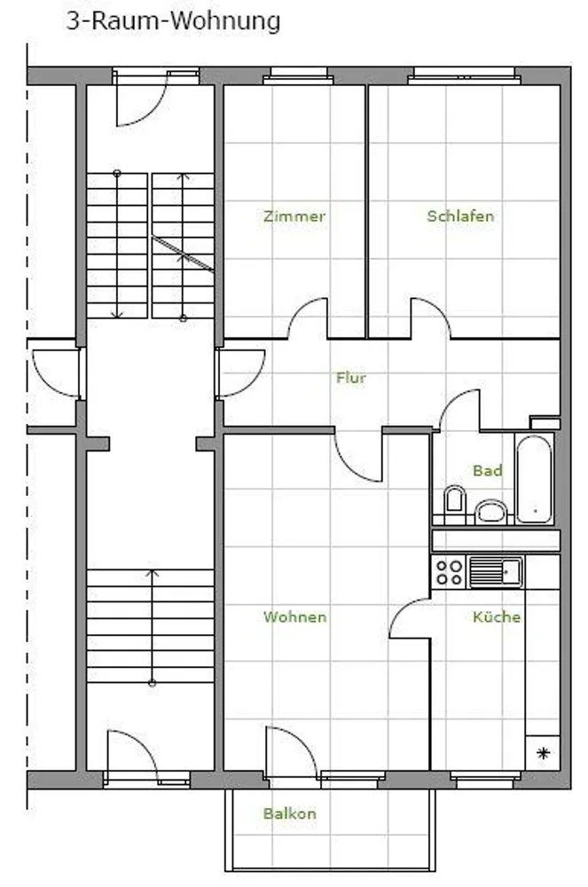 3 room apartment with 69 m² in Leipzig – Photo 3