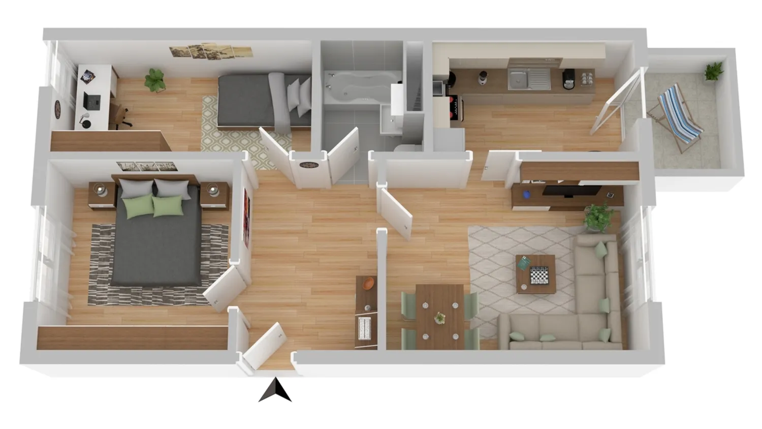 3 Zimmer Wohnung mit 62 m² in Rostock – Bild 8