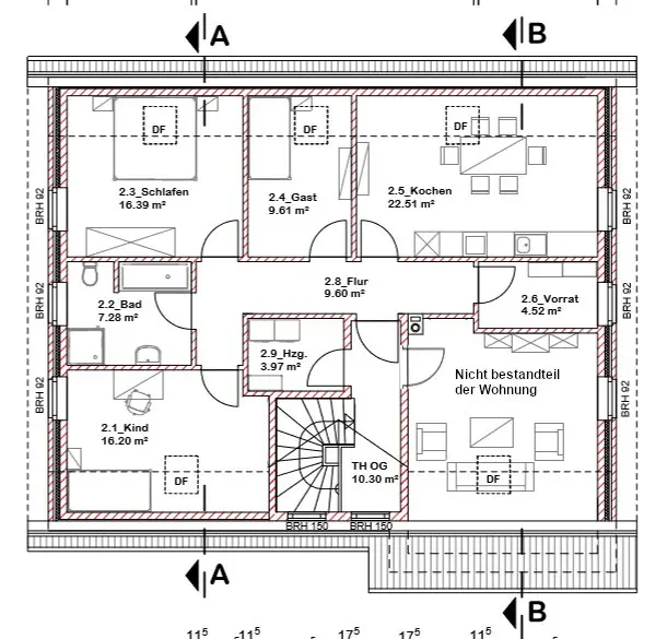 3 Zimmer Wohnung mit 80 m² in Papenburg – Bild 3