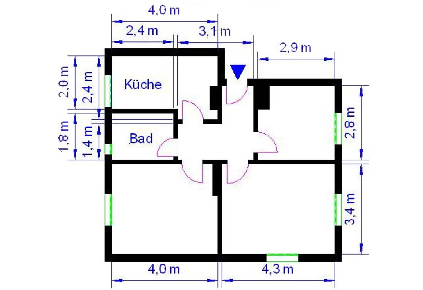 3 Zimmer Wohnung mit 56 m² in Magdeburg – Bild 4