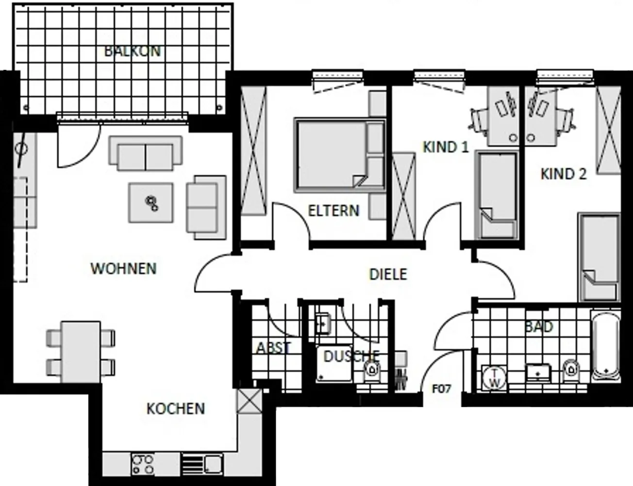 4 Zimmer Wohnung mit 105 m² in Leverkusen – Bild 3