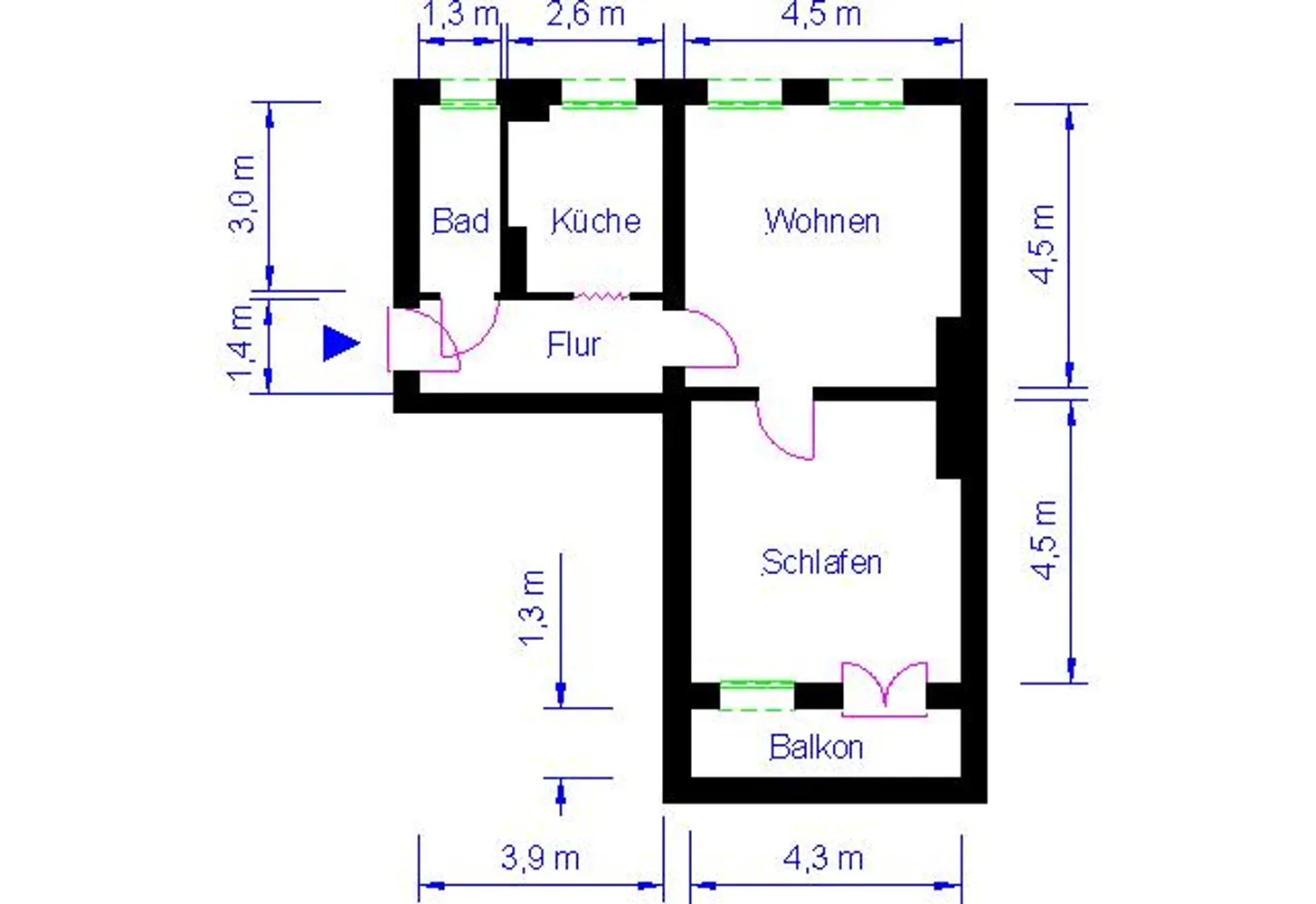 2 Zimmer Wohnung mit 57 m² in Magdeburg – Bild 10