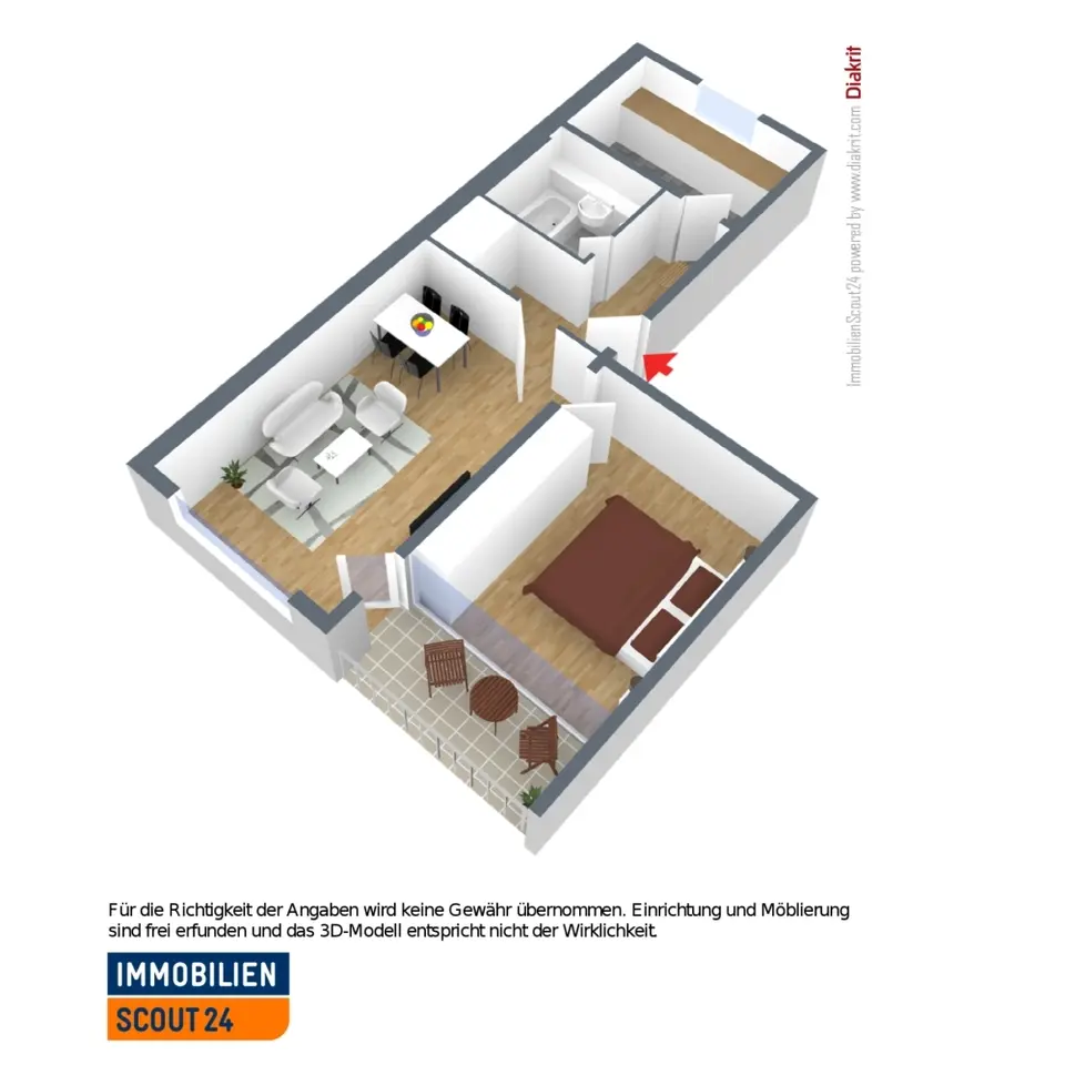 2 Zimmer Wohnung mit 55 m² in Monheim am Rhein – Bild 4