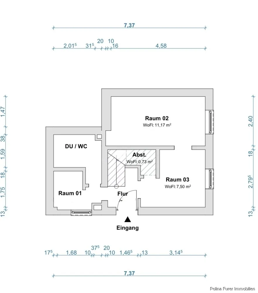 3 Zimmer Wohnung mit 50 m² in Mainz – Bild 12