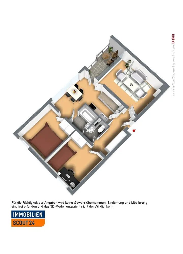 3 Zimmer Wohnung mit 73 m² in Solingen – Bild 1