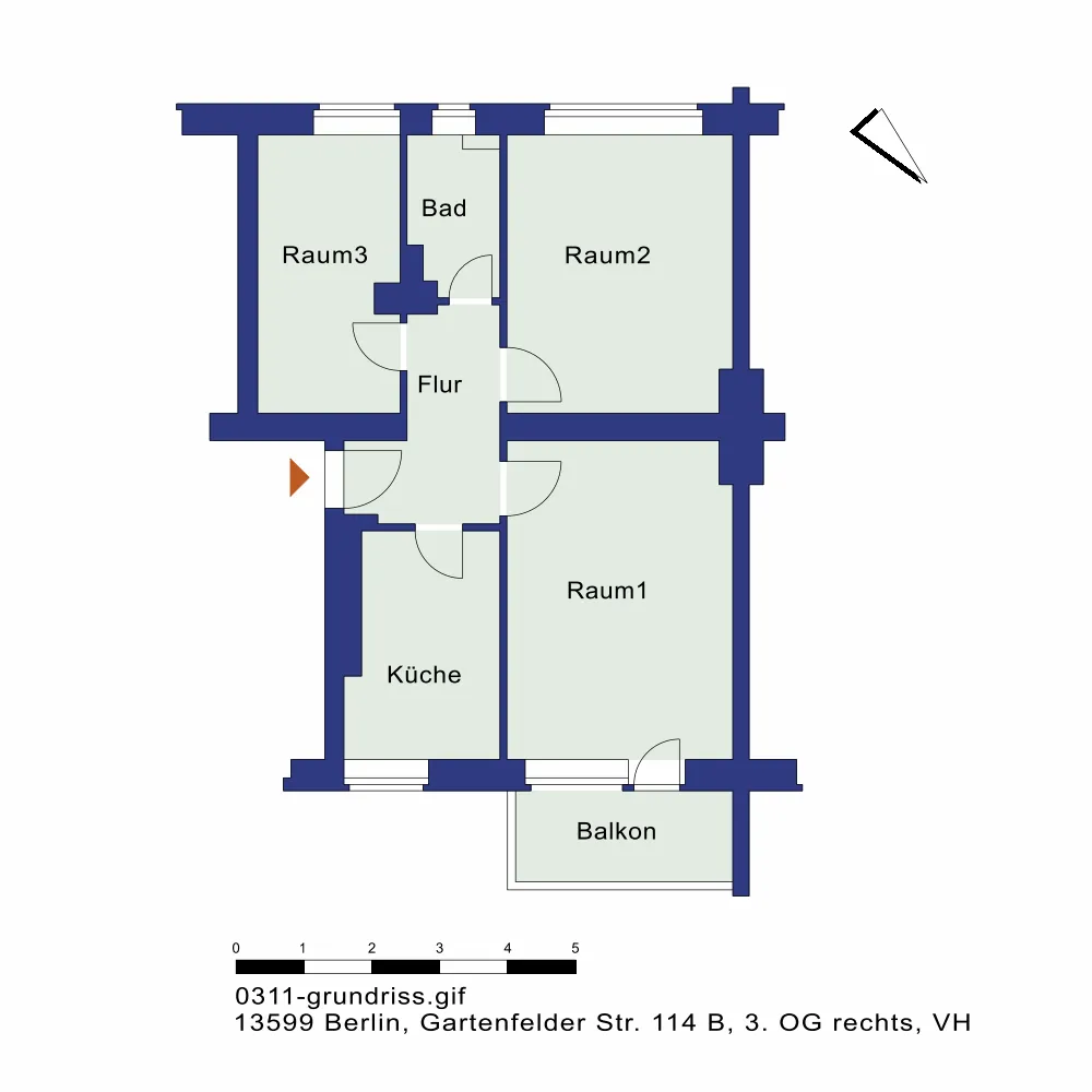 3 Zimmer Wohnung mit 55 m² in Berlin – Bild 9