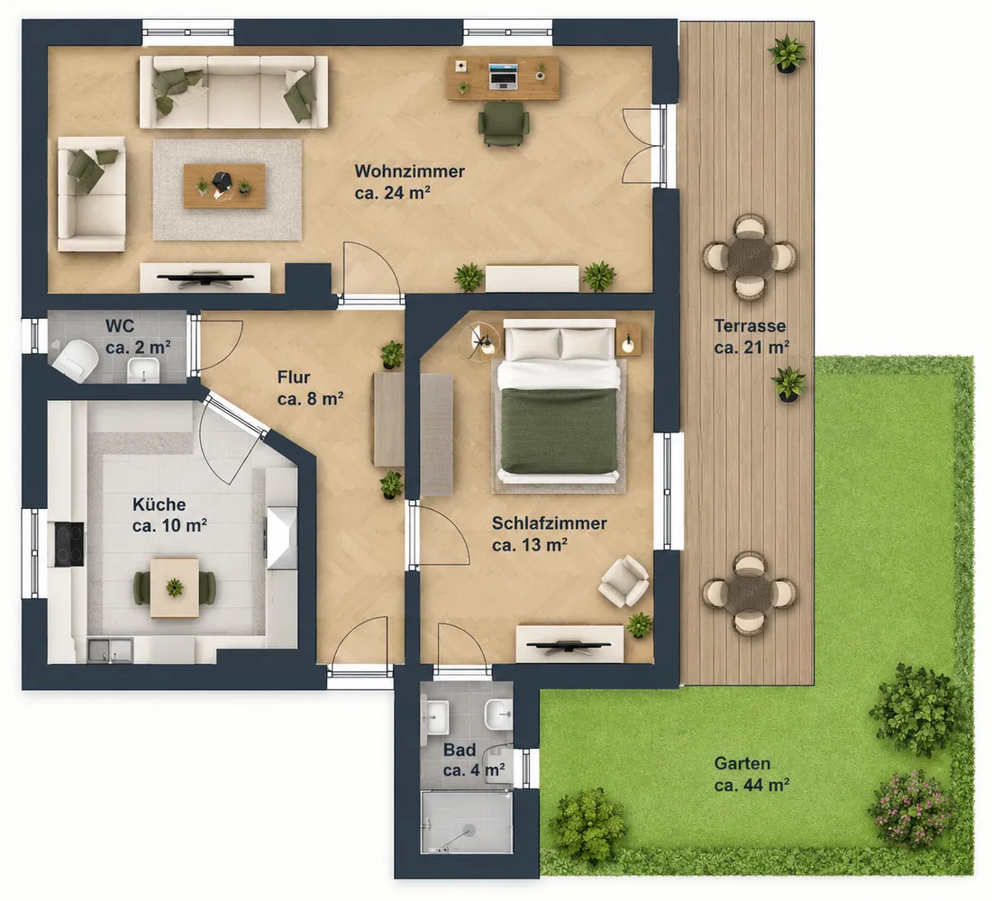 2 Zimmer Wohnung mit 70 m² in München – Bild 10