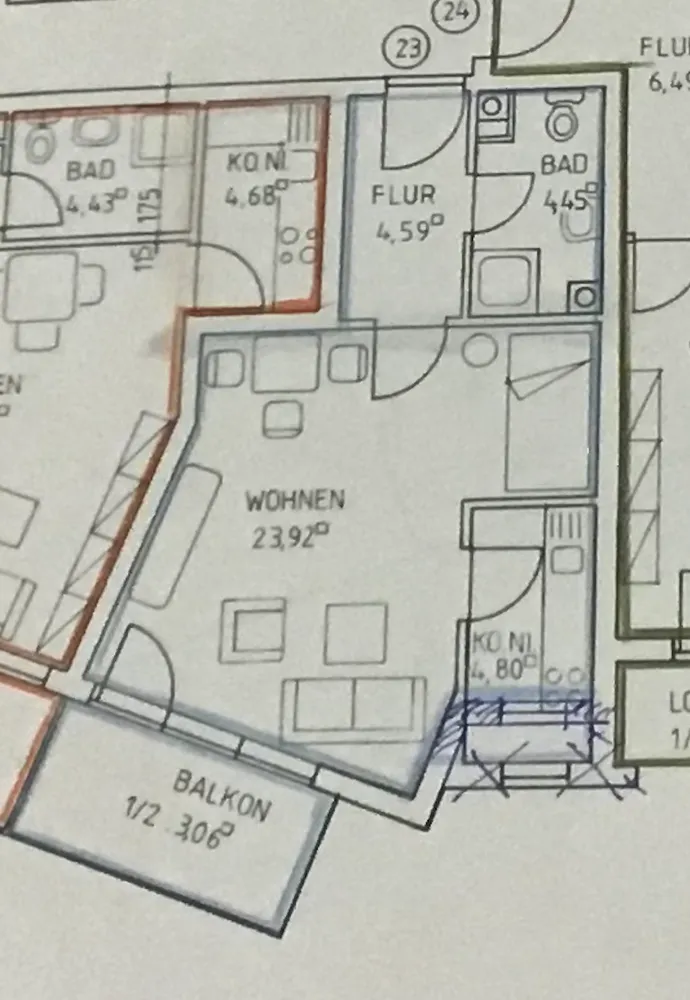 1 Zimmer Wohnung mit 42 m² in Nürnberg – Bild 9