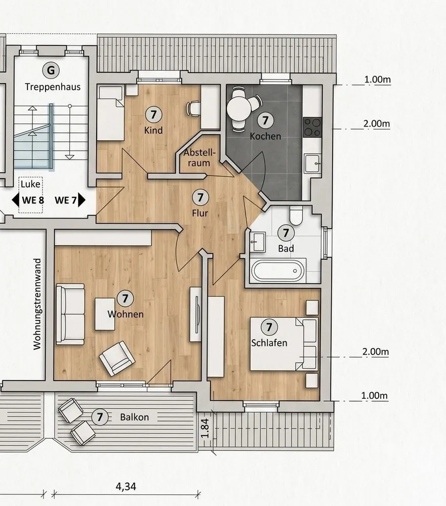 3 Zimmer Wohnung mit 64 m² in Leipzig – Bild 9