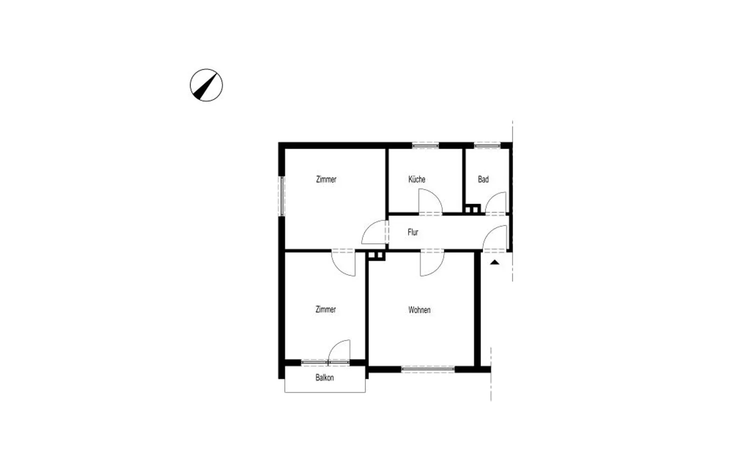3 Zimmer Wohnung mit 58 m² in Lüdenscheid – Bild 2