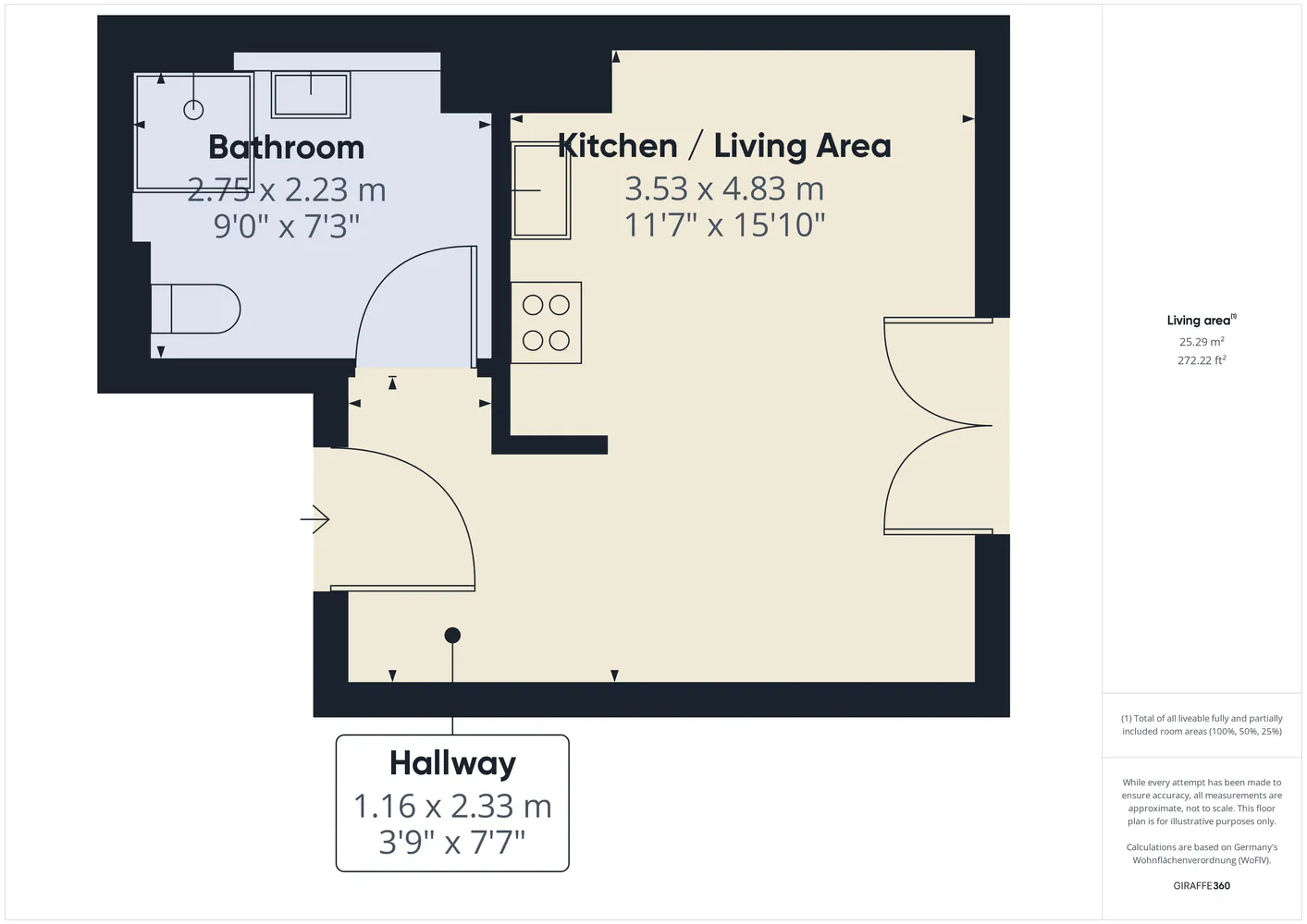 1 Zimmer Wohnung mit 36 m² in Berlin – Bild 7