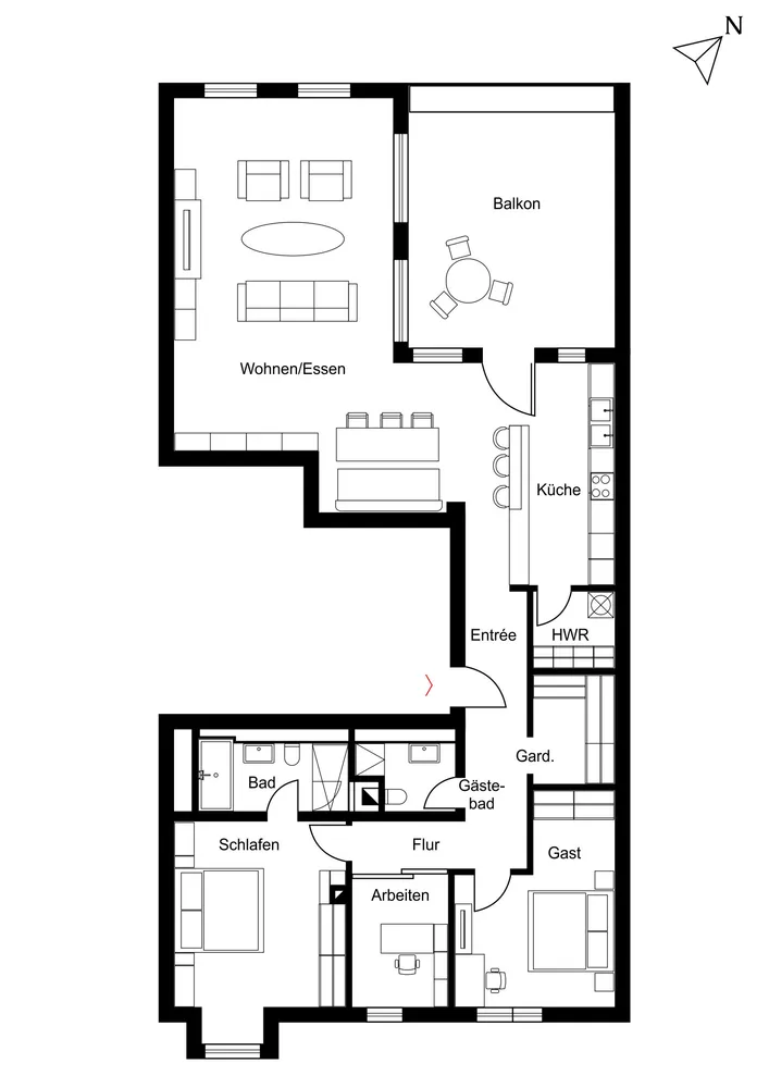 4 Zimmer Wohnung mit 142 m² in Düsseldorf – Bild 11