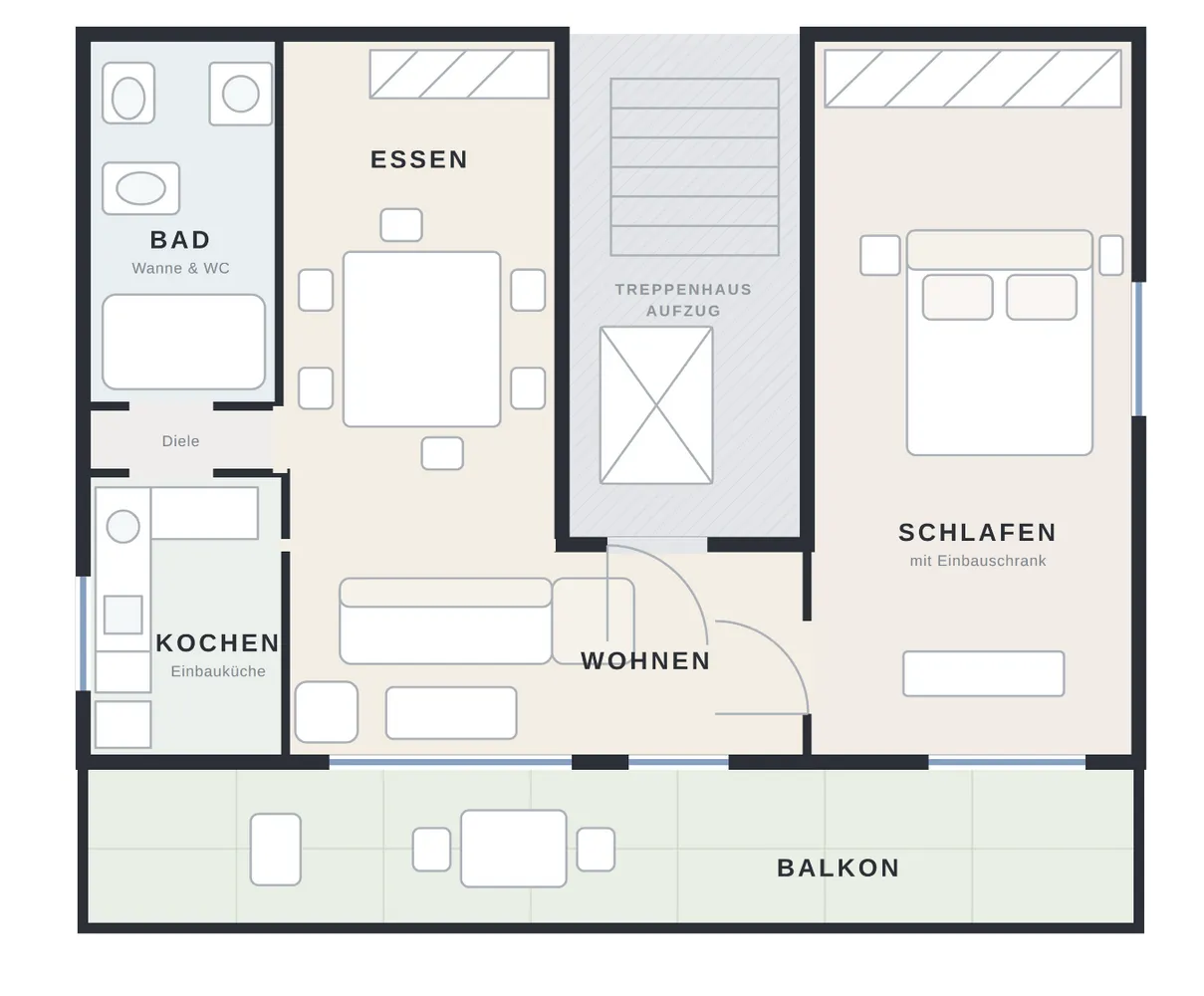 2 Zimmer Wohnung mit 66 m² in Stuttgart – Bild 12