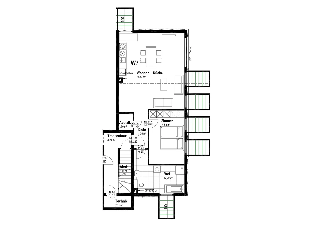 2 room apartment with 70 m² in Berlin – Photo 5