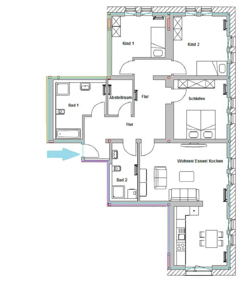 4 Zimmer Wohnung mit 132 m² in Brandenburg an der Havel – Bild 5