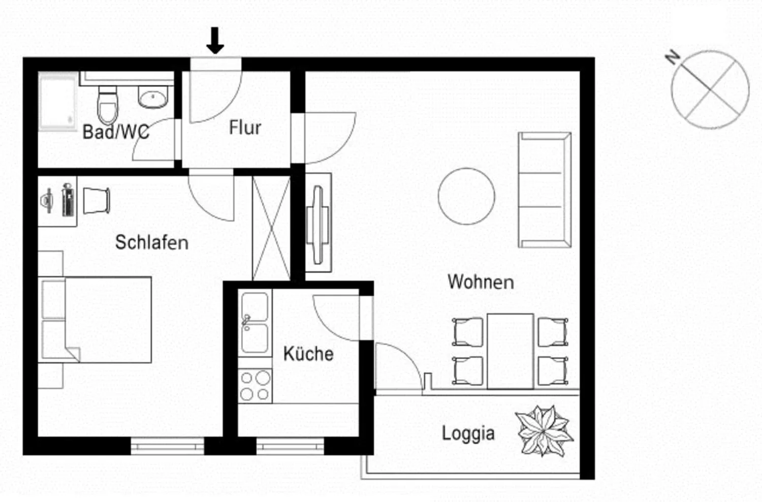 2 Zimmer Wohnung mit 57 m² in München – Bild 8