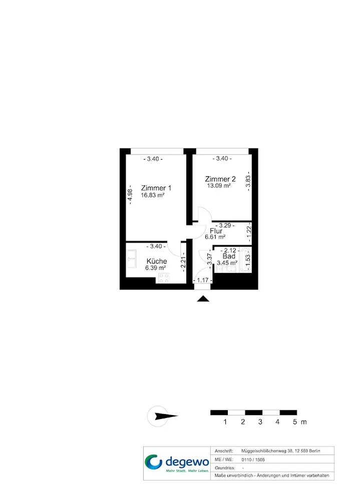 2 Zimmer Wohnung mit 47 m² in Berlin – Bild 11