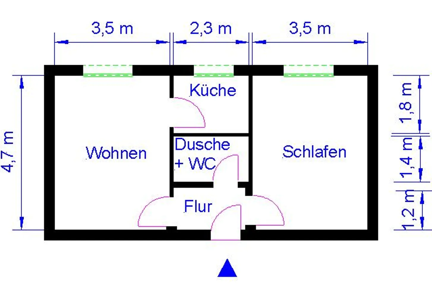 2 room apartment with 43 m² in Magdeburg – Photo 5
