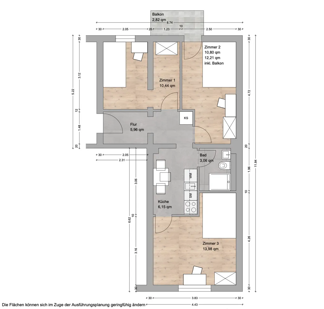 WG-Zimmer mit 12 m² in München – Bild 10