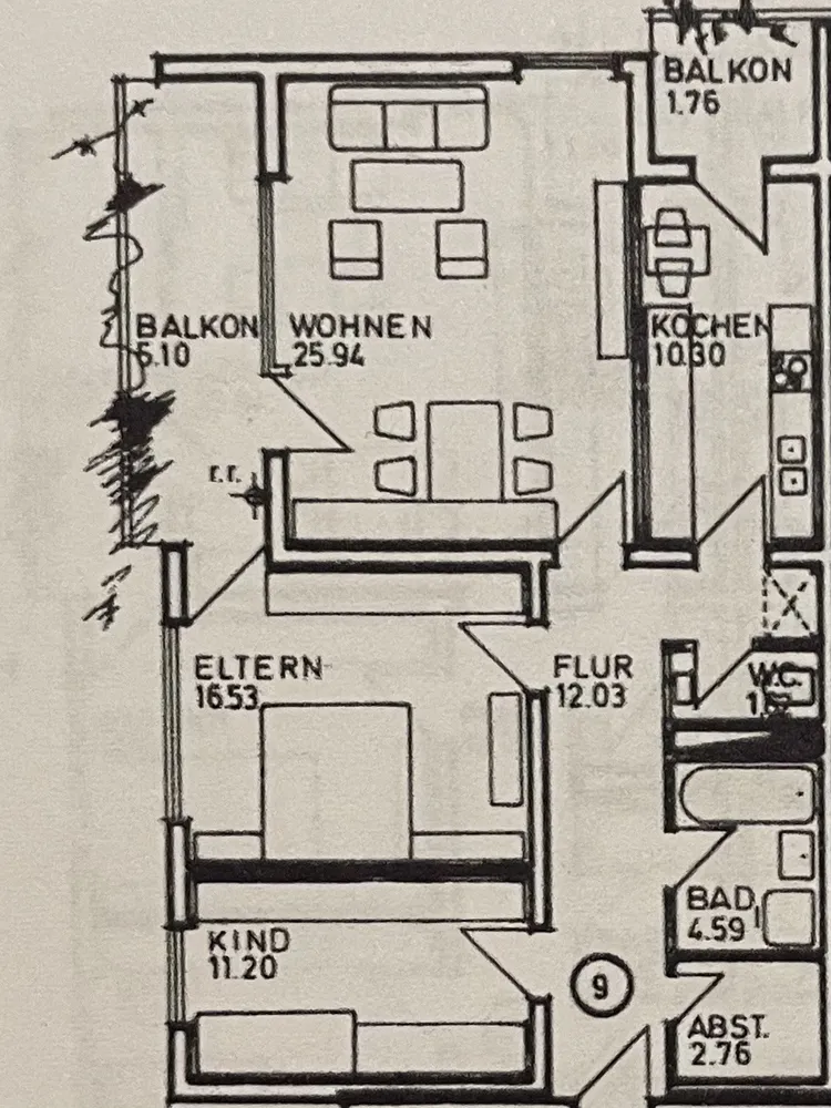 3 Zimmer Wohnung mit 92 m² in Pforzheim – Bild 6