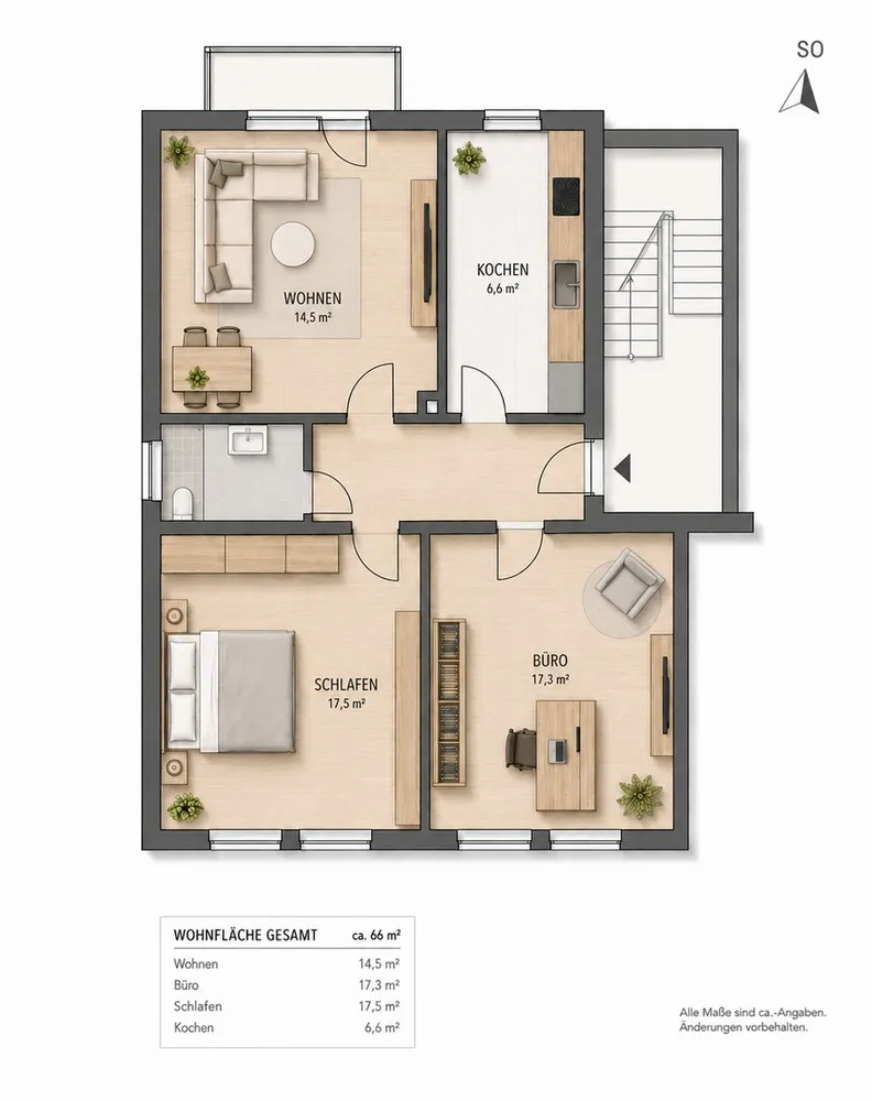 3 Zimmer Wohnung mit 66 m² in Paderborn – Bild 5