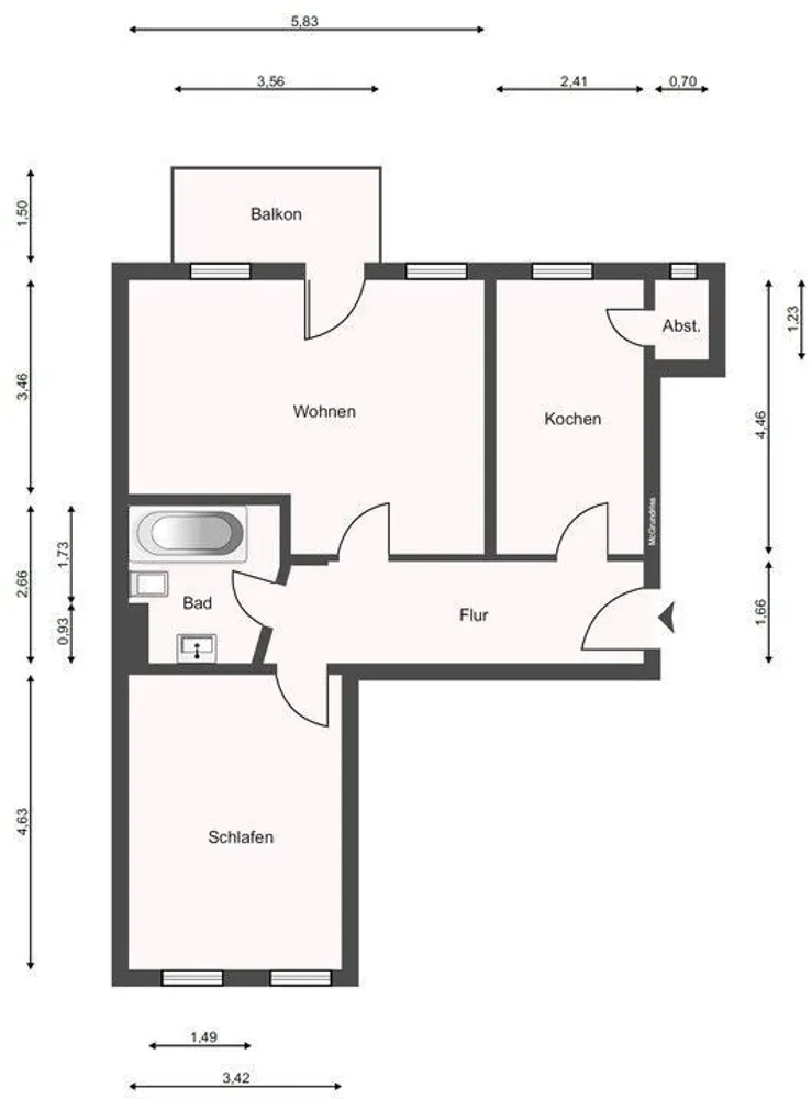 2 Zimmer Wohnung mit 68 m² in Leipzig – Bild 4