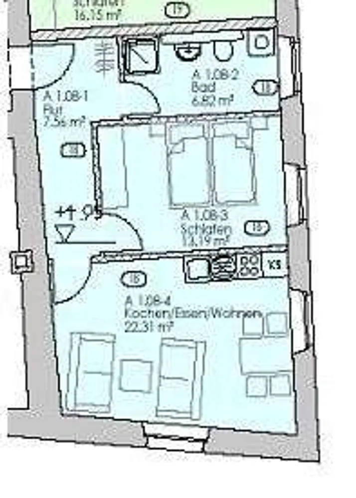 2 room apartment with 50 m² in Regensburg – Photo 9