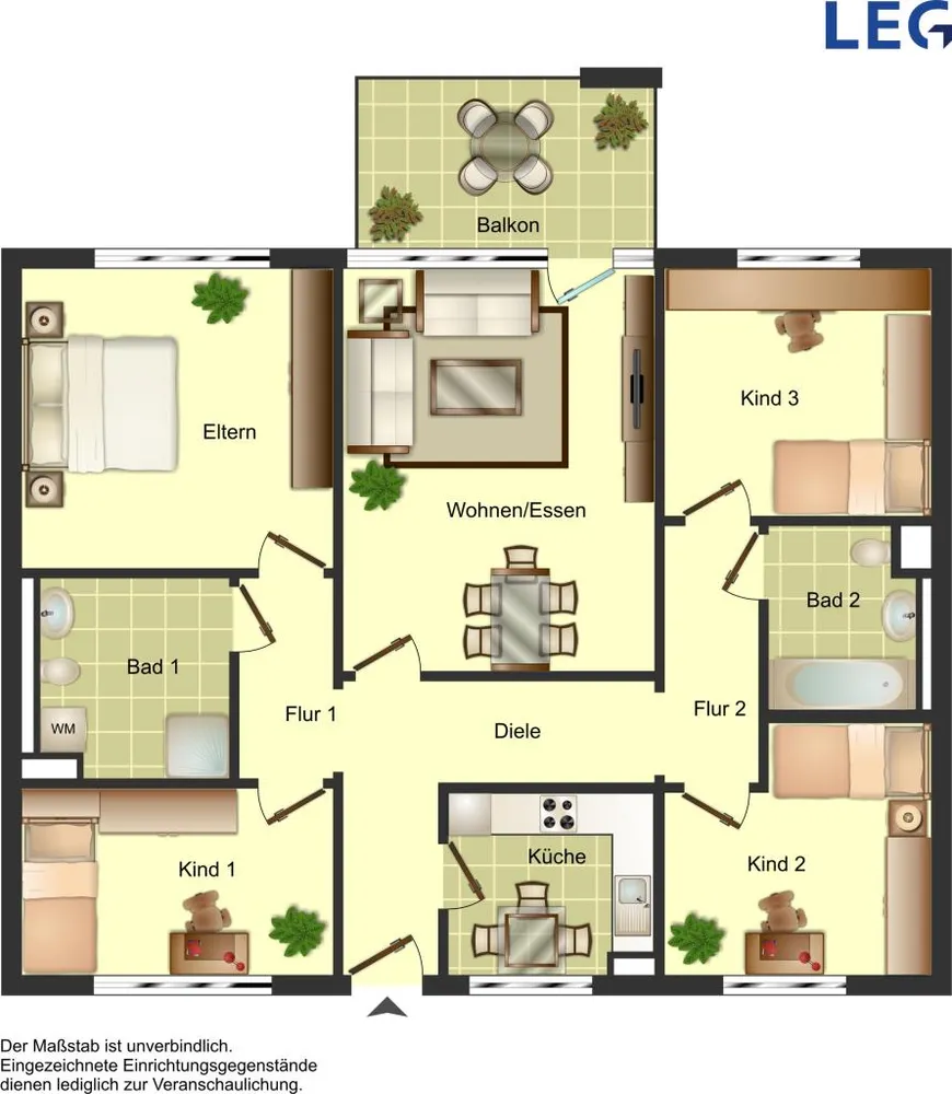 5 Zimmer Wohnung mit 109 m² in Aachen – Bild 5