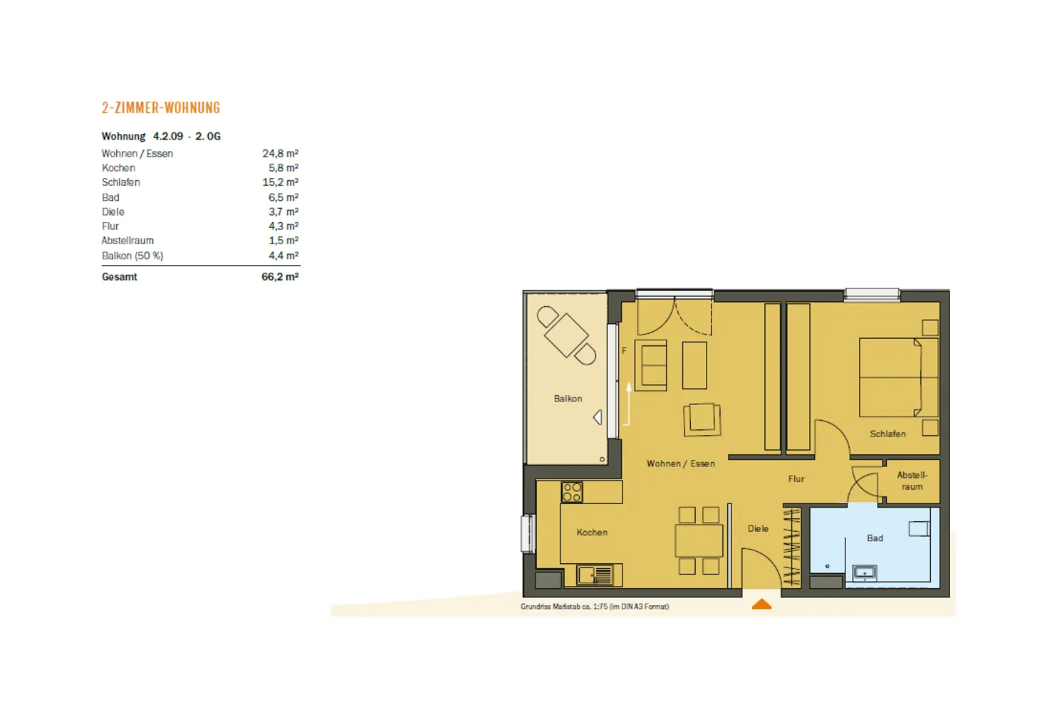 2 Zimmer Wohnung mit 66 m² in Frankfurt am Main – Bild 7