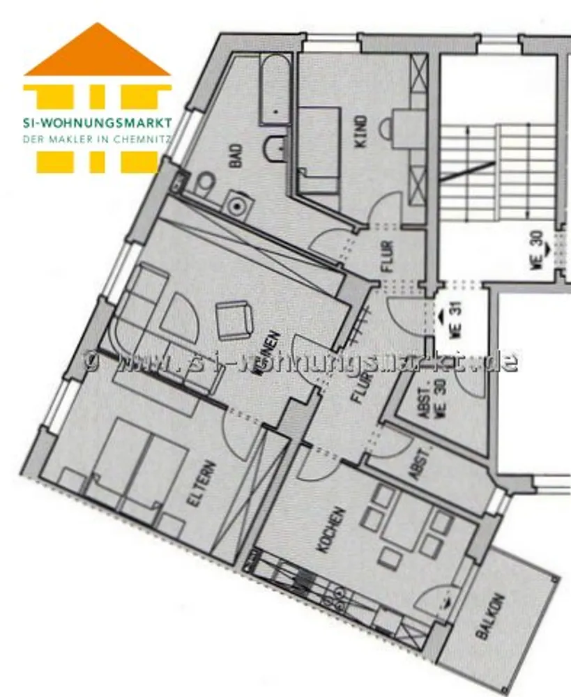 3 Zimmer Wohnung mit 73 m² in Chemnitz – Bild 5