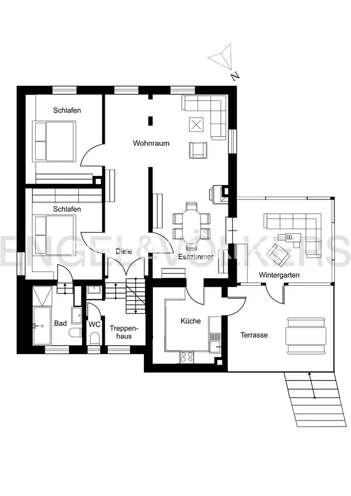 3 Zimmer Wohnung mit 121 m² in Unna – Bild 1