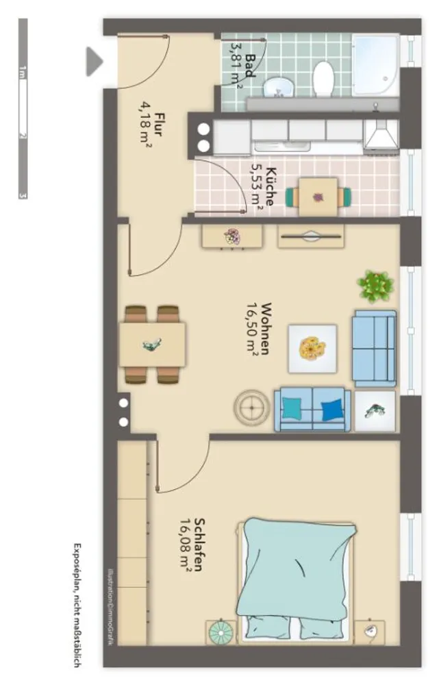 2 Zimmer Wohnung mit 46 m² in Bremen – Bild 6