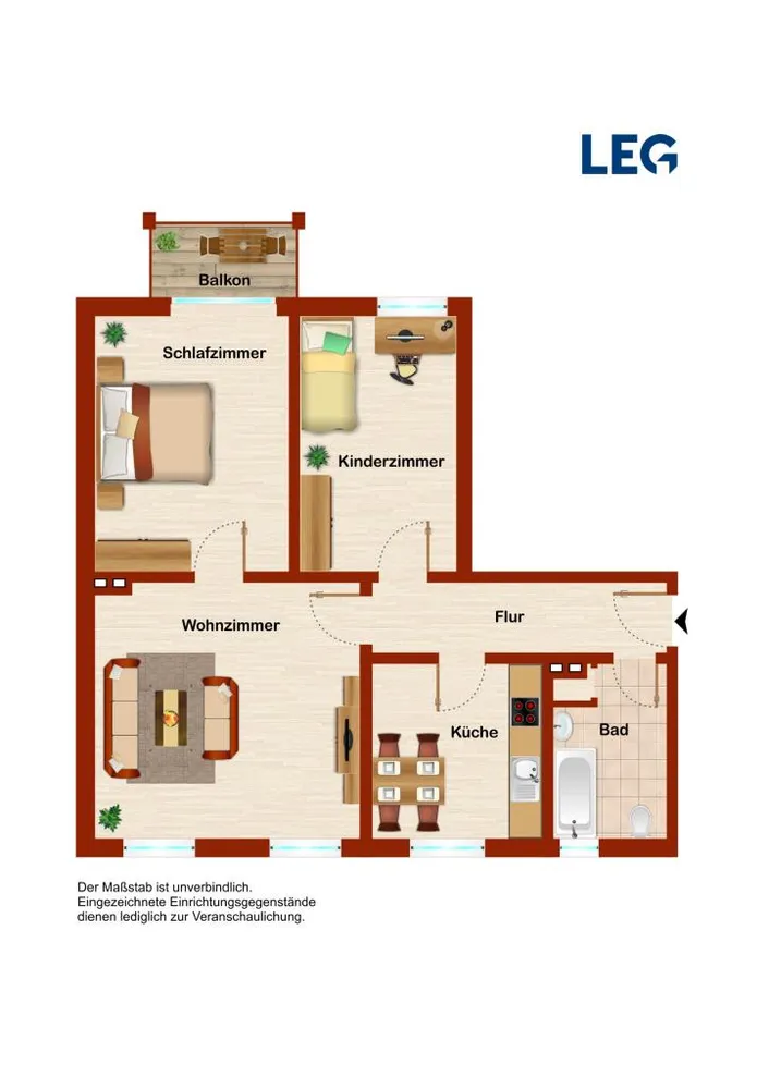 3 room apartment with 69 m² in Leverkusen – Photo 4