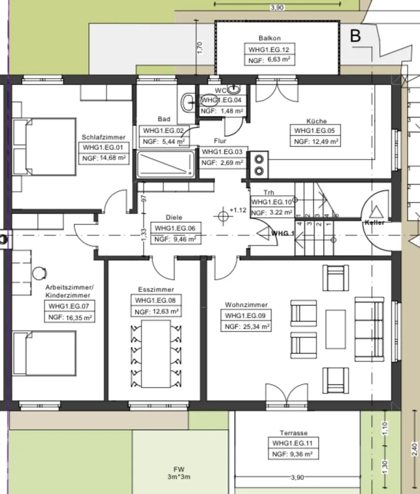 4 room apartment with 109 m² in Freiburg im Breisgau – Photo 5