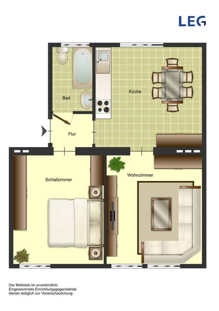 3 room apartment with 69 m² in Leverkusen – Photo 2