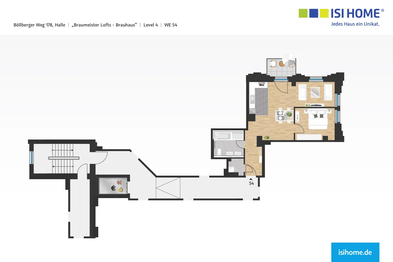 2 Zimmer Wohnung mit 64 m² in Halle (Saale) – Bild 9