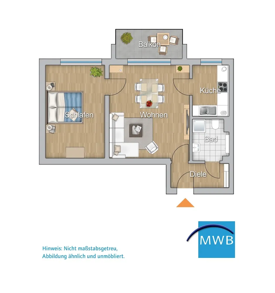 2 Zimmer Wohnung mit 46 m² in Mülheim an der Ruhr – Bild 4