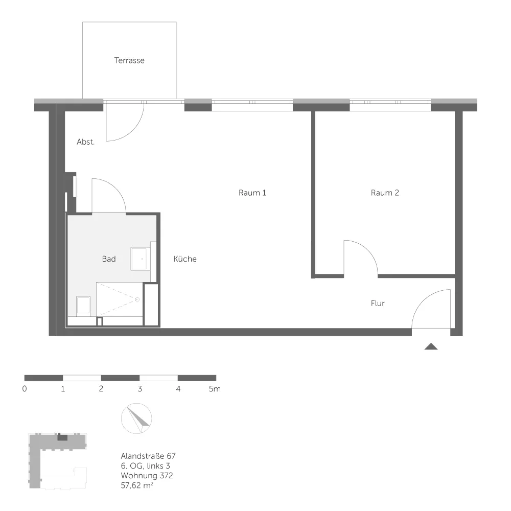 2 room apartment with 58 m² in Berlin – Photo 8