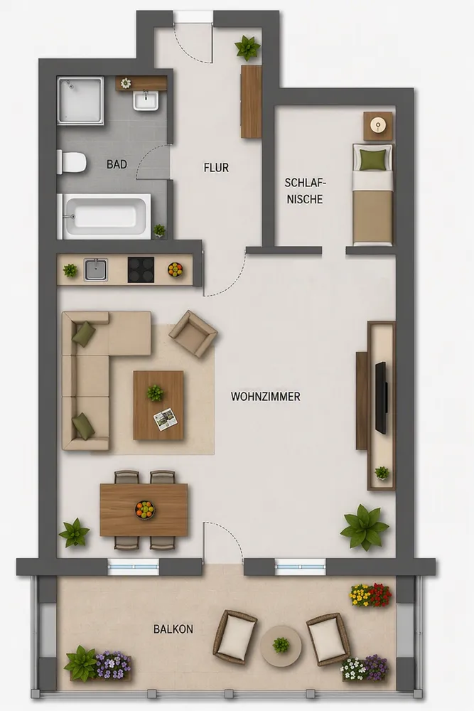 2 Zimmer Wohnung mit 47 m² in Bielefeld – Bild 5