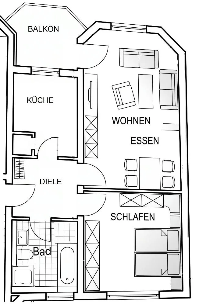 2 Zimmer Wohnung mit 65 m² in Lüdenscheid – Bild 3