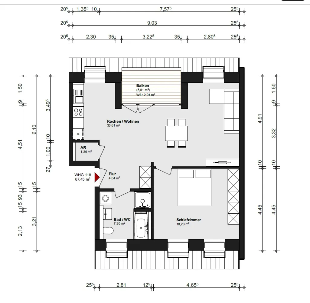 3 room apartment with 67 m² in Berlin – Photo 3