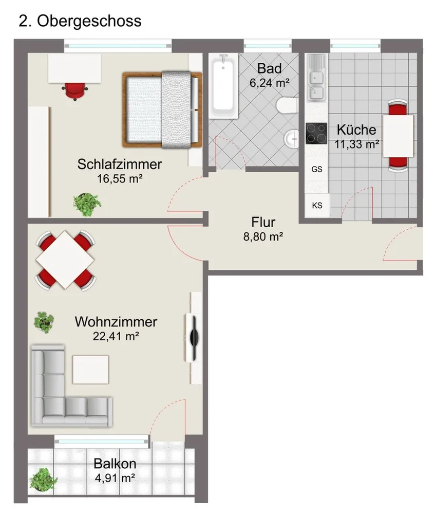 2 Zimmer Wohnung mit 66 m² in Bremen – Bild 10