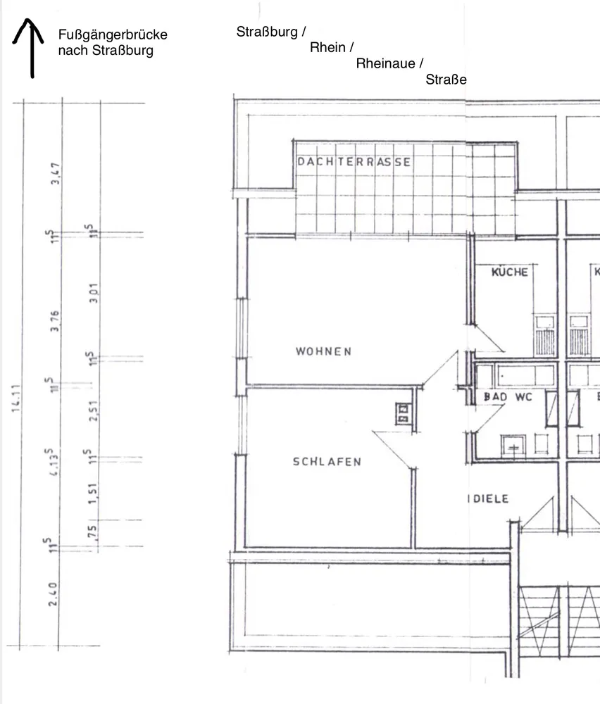 2 Zimmer Wohnung mit 60 m² in Kehl – Bild 1